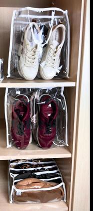Imagem de Kit 2 Colmeia Organizadora Transparente Premium Para Sapatos, Tênis, Rasteirinha e Chinelos