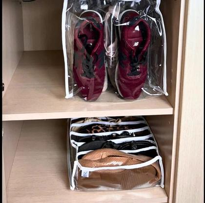 Imagem de Kit 2 Colmeia Organizadora Transparente Premium Para Sapatos, Tênis, Rasteirinha e Chinelos