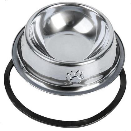 Imagem de Kit 2 Comedouro Bebedouro Inox Chalesco Cachorro Gato 720ml