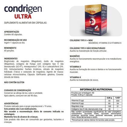 Imagem de Kit 2 Condrigen Ultra Colágeno Tipo 2 MDK Maxinutri 60 Caps