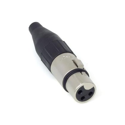 Imagem de Kit 2 conector plug santo angelo xlr linha 3p femea sa2x