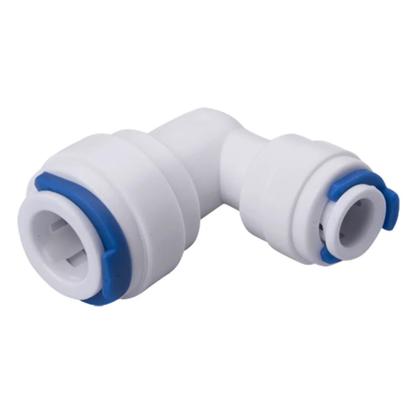 Imagem de Kit 2 Conector União Cotovelo 90 Engate Rápido 1/2" x 1/2" para Água e Bebedouros Alta Resistência