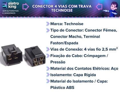 Imagem de Kit 2 Conectores 4 Vias + 2 Conectores 2 Vias