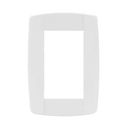 Imagem de Kit 2 Conjunto 3 Tomadas Branca Monobloco 2P+T 10A 250V 4X2