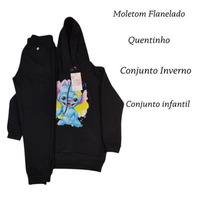 Imagem de Kit 2 Conjunto Gamer Infantil Switch Quentinho Inverno Estiloso