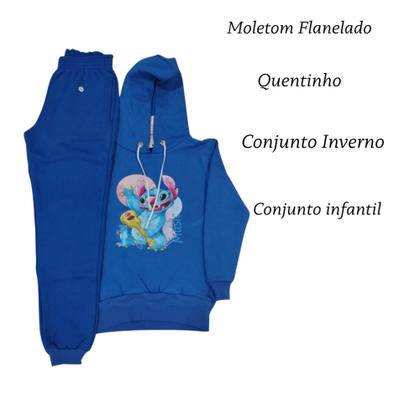 Imagem de Kit 2 Conjunto Gamer Infantil Switch Quentinho Inverno Estiloso