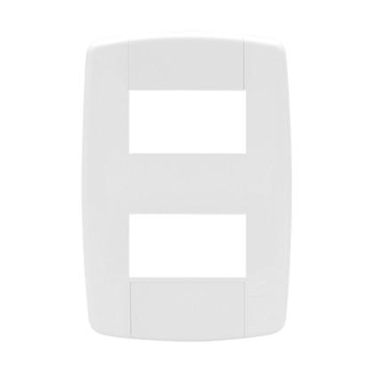 Imagem de Kit 2 Conjunto Interruptor Simples + Tomada 20A 4X2 Branca