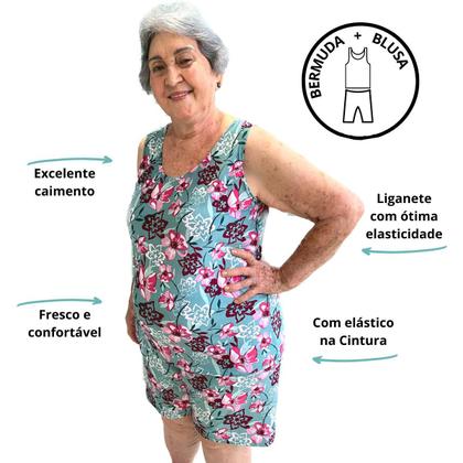 Kit 2 Conjunto Plus Size Feminino Senhora Liganete - Felicity Imagem de Kit 2 Conjunto Plus Size Feminino Senhora Liganete