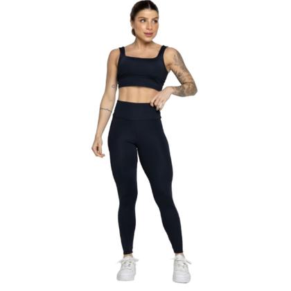 Imagem de KIT 2 Conjunto Top Alça Grossa e Calça Smart WLS Modas Alta Compressão Academia Moda Fitness