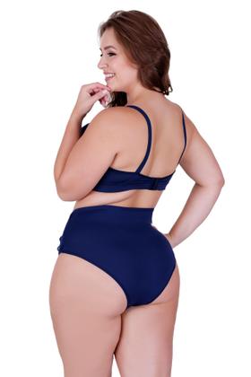Imagem de Kit 2 Conjuntos De Lingerie Plus Size Sutiã Com Bojo Calcinha Alta-c15 KIT 2 CAROLINA MARINHO ROSA