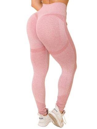 Imagem de Kit 2 Conjuntos Fitness Calça Legging  e Top Com Bojo Academia