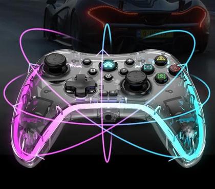 Imagem de Kit 2 Controle Joystick GamePad Manete Compativel Pc Notebook Smart Tv Celular Sem Fio Wireless