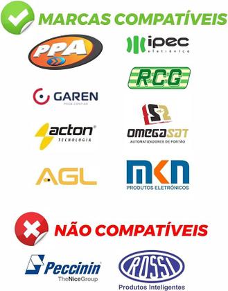 Imagem de Kit 2 Controle Remoto PPA Tok 433,92Mhz Portão