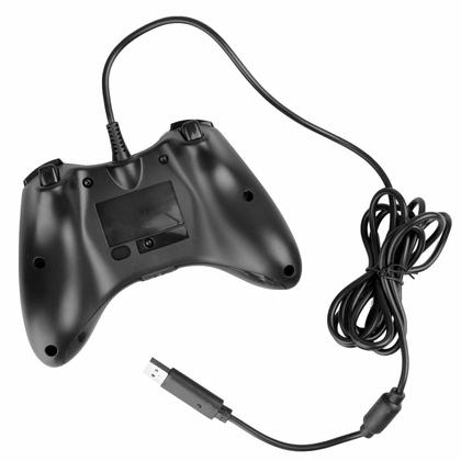 Imagem de Kit 2 Controle Vídeo Game Compatível com Xbox 360 Pc Fio Joystick Manete