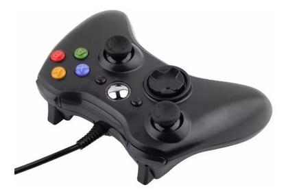 Imagem de Kit 2 Controle Xbox 360 Pc Notebook Celular Com Fio Joystick