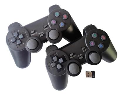 Imagem de Kit 2 Controles Joystick sem fio Retrô Compatível Pc / Tv / Notebook
