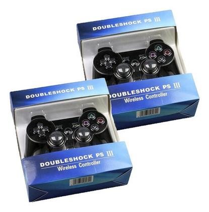 Imagem de kit 2 controles p/ Jogos Ps 3 Sem Fio Bluetooth ANTI QUEDAS