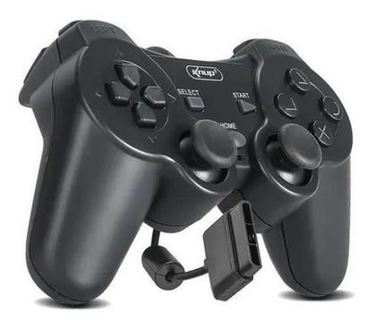 Imagem de Kit 2 Controles Para Playstation 2 Com Fio Joystick