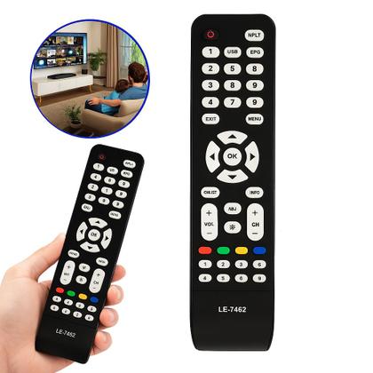 Imagem de Kit 2 Controles Remoto de Substituição Compatível com TV AOC LCD Botões Macios e Resistentes