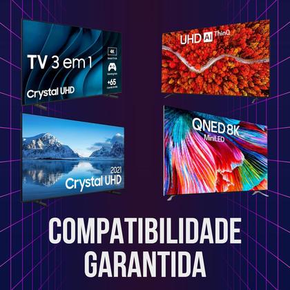 Imagem de Kit 2 Controles Sem Fio Compatível Tv Samsung Cu7700 Bu Cu8000 Au7700 Xbox Game Pass Samsung Gaming Hub e GeForce