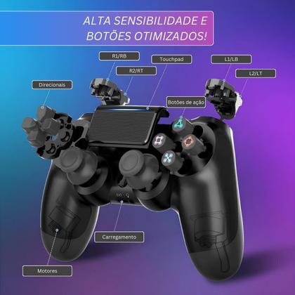 Imagem de Kit 2 Controles wireless compatível consoles, PC, Smart TV, celulares, jogos, ergonômico, conexão estável, precisão, conforto desempenho, performance