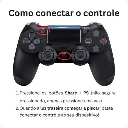 Imagem de Kit 2 Controles wireless compatível consoles, PC, Smart TV, celulares, jogos, ergonômico, conexão estável, precisão, conforto desempenho, performance