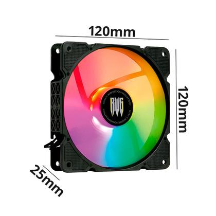 Imagem de Kit 2 Cooler Fan RGB 120mm para Gabinete Gamer Revenger G-VR339