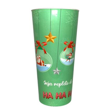 Imagem de Kit 2 Copo Plástico Long Drink Natal 350ml Estampa Sortida