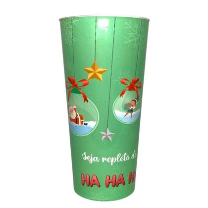 Imagem de Kit 2 Copo Plástico Long Drink Natal 350Ml Estampa Sortida