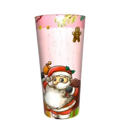 Imagem de Kit 2 Copo Plástico Long Drink Natal 350Ml Estampa Sortida