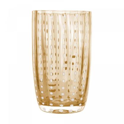 Imagem de Kit 2 Copos Altos de Vidro Orquídea Âmbar 500ml - Wolff