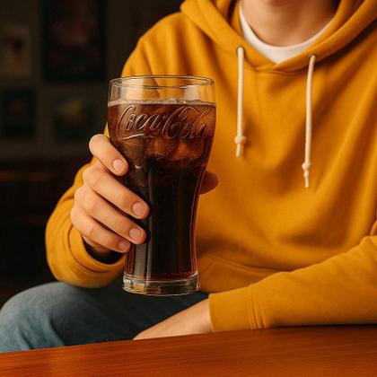 Imagem de Kit 2 Copos CocaCola 470ml de Vidro Original  Presente Retrô, Útil e Estiloso