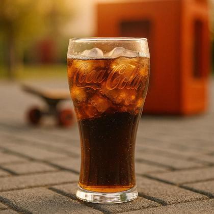 Imagem de Kit 2 Copos CocaCola 470ml de Vidro Original  Presente Retrô, Útil e Estiloso