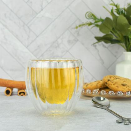 Imagem de Kit 2 Copos de Café De Vidro Classic Parede Dupla 80ml Lyor