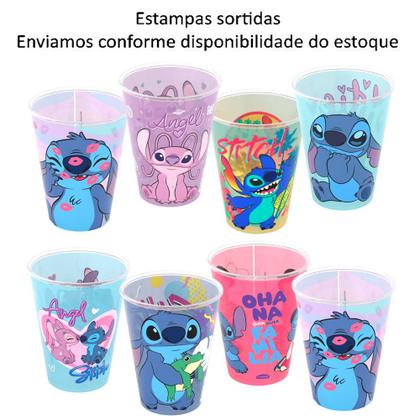 Imagem de Kit 2 Copos Lilo Stitch 280ml Estampa Sortida Plasútil