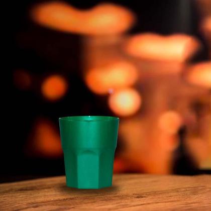 Imagem de Kit 2 Copos Mini Roma Verde 300Ml Plástico Premium