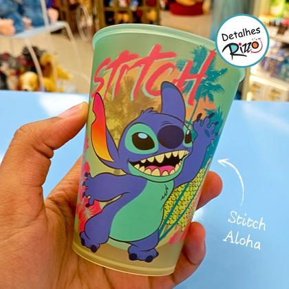 Imagem de Kit 2 Copos Plástico Stitch 280ml Disney Original Lembrancinha Presente