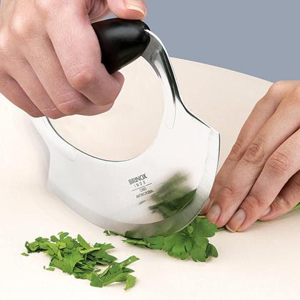 Imagem de Kit 2 Cortadores de Pizza Aço Inox Brinox Precision Plus 16,5cm Preto Massas Temperos Legumes