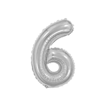 Imagem de Kit 2 Cortinas Metalizadas e Balão Número Bomba de Ar-Prata