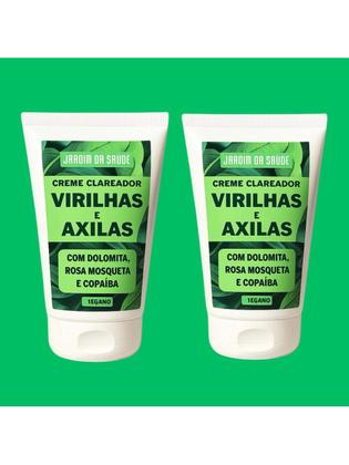 Imagem de Kit 2 Creme Clareador de Virilhas e Axilas Amazônico 100ml Clareia manchas escuras cotovelos, virilh