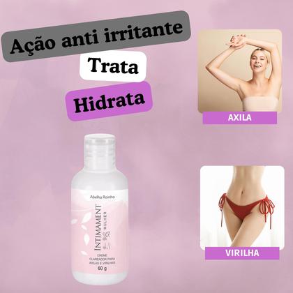 Imagem de Kit 2 Creme Clareador para Axilas e Virilhas Intimament + 1 Desodorante Sedução Intimo Permita-se (roxo)