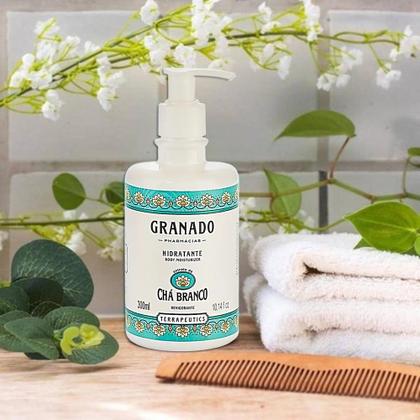 Imagem de Kit 2 Creme Hidratante Corporal Chá Branco Granado Terrapeutics 300ml