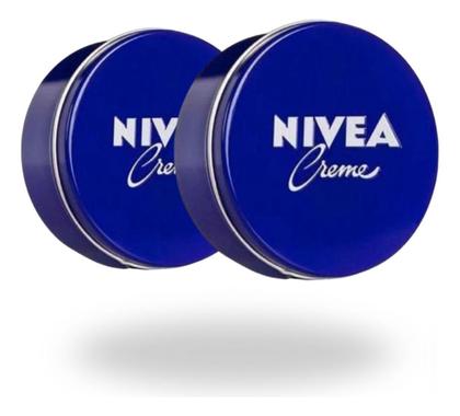 Imagem de Kit 2 Creme Nivea Hidratante Lata Azul 56gl Tradicional