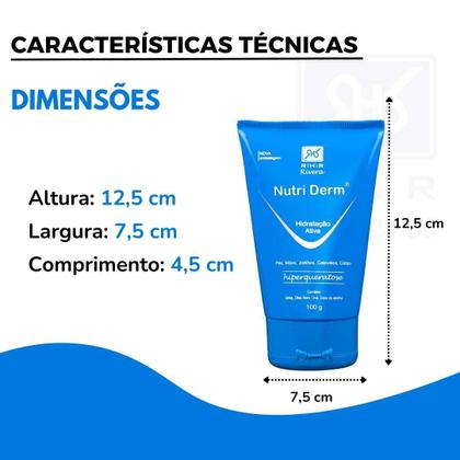 Imagem de Kit 2 Cremes Nutri Derm Calmante Da Pele Com Dermatite 100gr