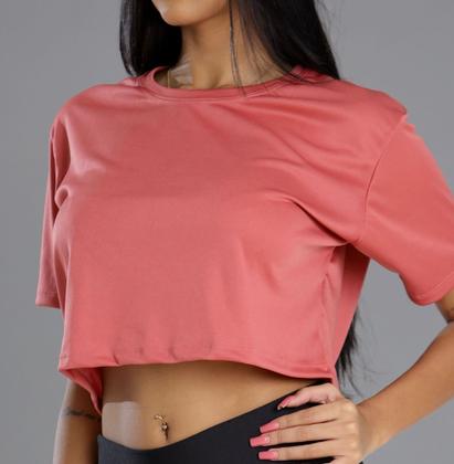 Imagem de Kit 2 Cropped Dry Feminino Blusa Camiseta Academia