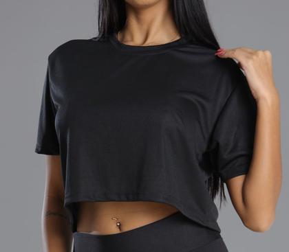 Imagem de Kit 2 Cropped Dry Feminino Blusa Camiseta Academia