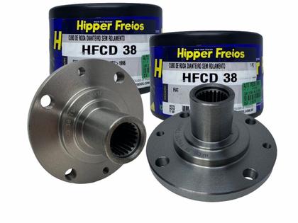 Imagem de Kit 2 cubo dianteiro com rolamento palio siena uno