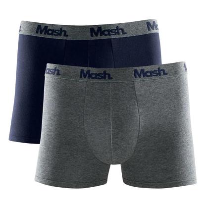 Imagem de Kit 2 Cueca Boxer Cotton Mash Masculina Cós Elástico