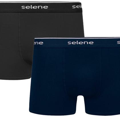 Imagem de Kit 2 Cuecas Boxer Algodão Lisas