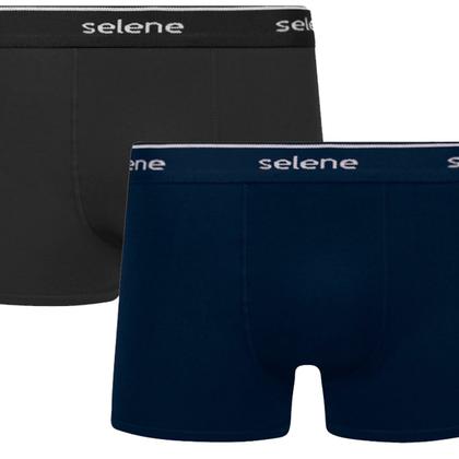 Imagem de Kit 2 Cuecas Boxer Algodão Lisas